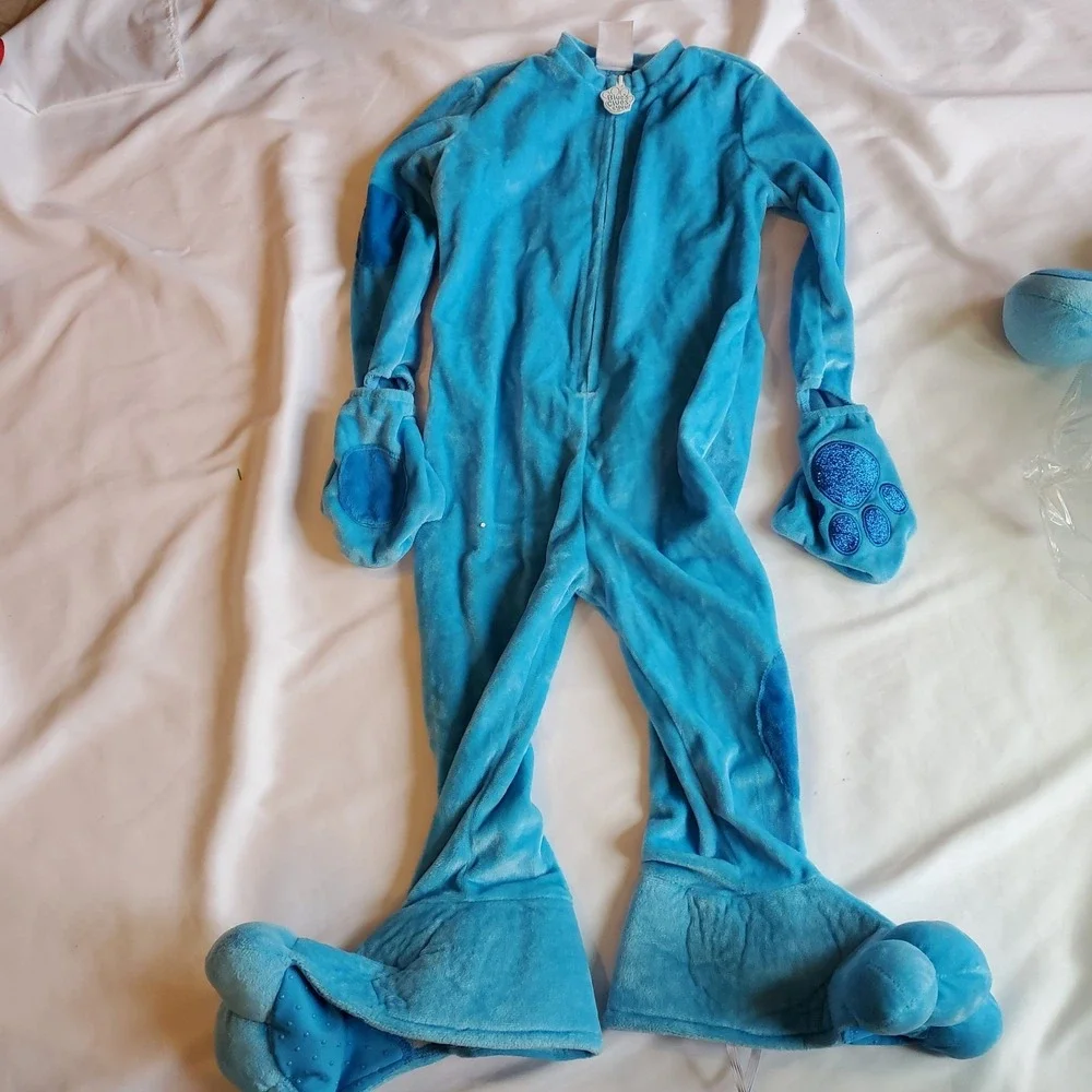 Blues Clues 2T Toddler Child Jumpsuit Halloween Costume Spirit Blue Dog Nick‎ JR